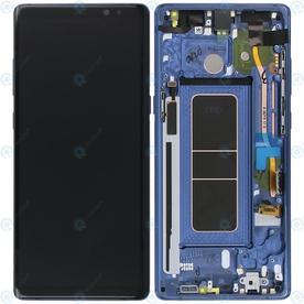 LCD Дисплей за Samsung SM-N950F Galaxy Note 8 с Тъч скрийн и рамка Син Оригинал